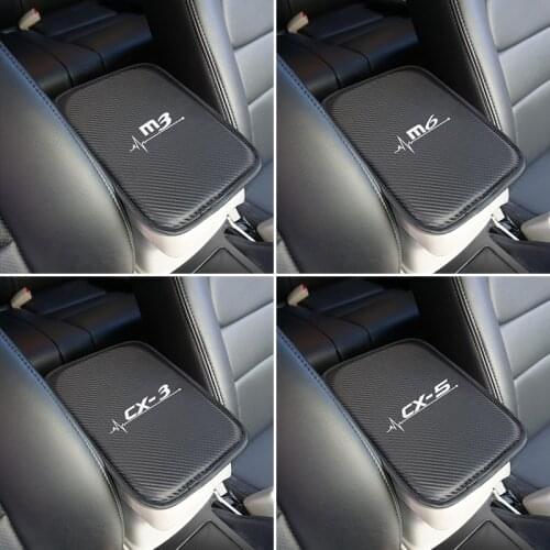 Car Armrest Pad Covers Auto Seat Armrests Storage Protection Cushion for Mazda 3 mazda 6 CX 5 CX-5 CX3 Axela Atenza accessories