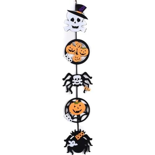 Halloween Decoration Supplies Non-woven Fabric Ornaments Pumpkin Skull Spider Holiday Party Decoration