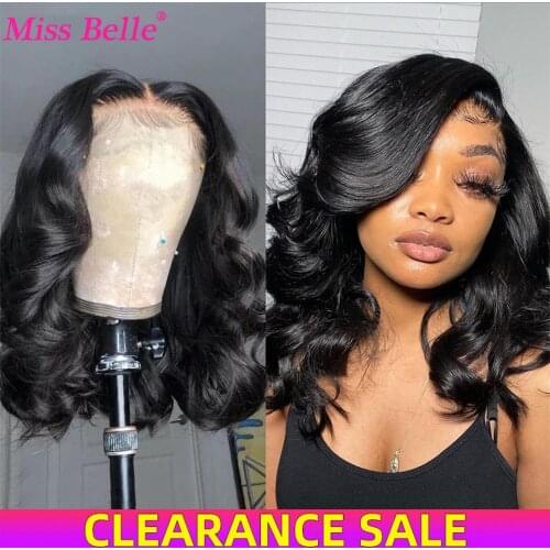 Short Bob Closure Wig Body Wave 13x4 Lace Front Human Hair Wigs For Women Brazilian Lace Frontal Wig 4x4 Lace Closure Wigs