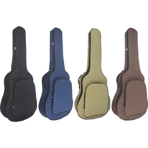 Full Size Padded Waterproof Classical Acoustic Guitar Back Bag Carry Case Holder For 40/41'' House Protect Water Wear Resistant