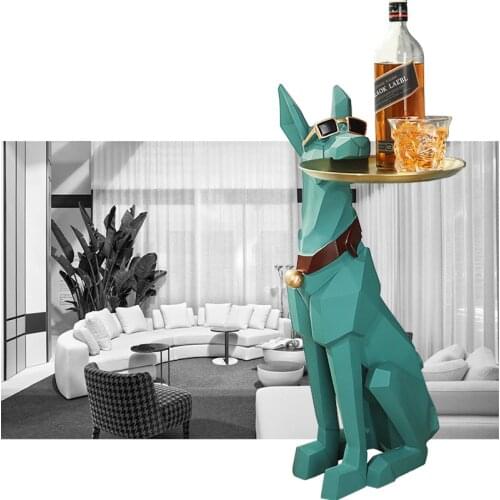 Portable coffee corner table Furniture living room decoration 3D Dog home decor Creative Coffee table for living room Side table