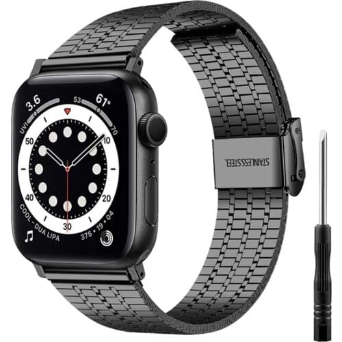 Strap for Apple Watch SE 44mm 40mm iWatch Band Series 3 4 5 6 Stainless Steel Bracelet Strap Adapter for iPhone Watch 42mm 38mm