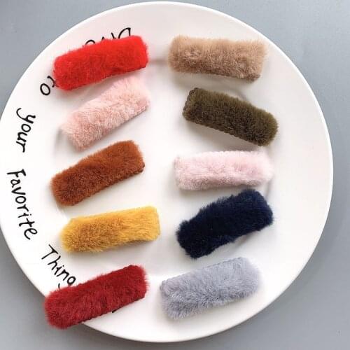 Kewgarden Baby Girls Mink Hairpins Hair Side BB Clips Accessories Child Headwear 20PCS /Set