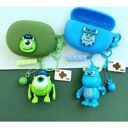 Cute Cartoon Silicone Cover for Beats Studio Buds Case Bluetooth Earphone KeyChain Case Accessories Wireless Headphone Portable