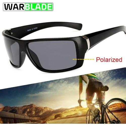 WarBLade 2018 Sports Polarized Cycling glasses Square Mirror Eyewears For Men Driving Glasses Goggle Protection Gafas K1018