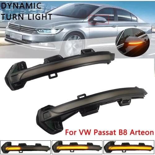 Dynamic Blinker LED Turn Signal Lamp For VW Passat B8 Variant Arteon 2015-2020 Light Mirror Indicator Sequential