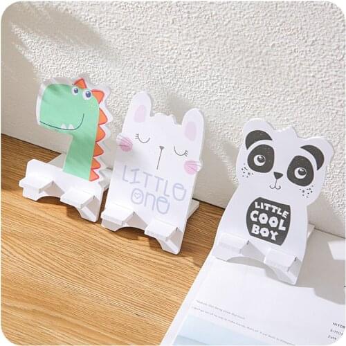 Cute Panda Bunny Desk Holder Tablet Mobile Phone Holder Wooden Cell Phone Holder Stand telephone stand
