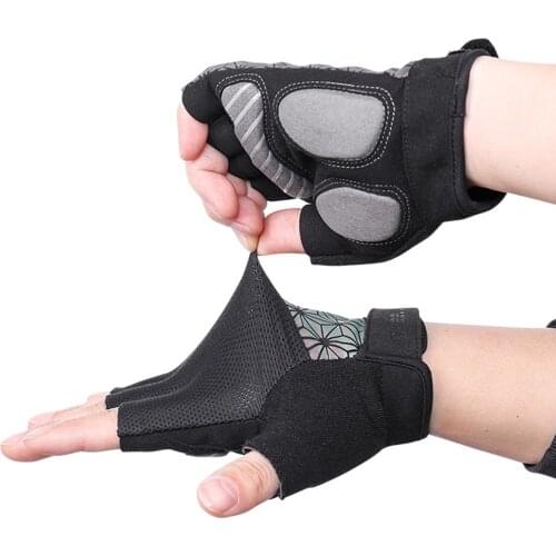 Cycling Gloves Anti-Slip Gel Pad Half Finger Shockproof Biking Glove Fishing