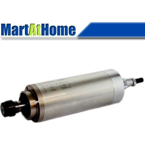 High-speed 2.2KW Water-cooled CNC Spindle Motor 80*213mm 24000rpm 220V 400Hz ER16/ER20 0.91Nm 3*Bearings CNC Router Engraving