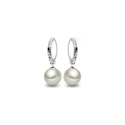 Stud Earrings 925 Sterling Shell pearl Silver Earrings For Women Earings Fashion Jewelry Female Brinco Earing oorbellen