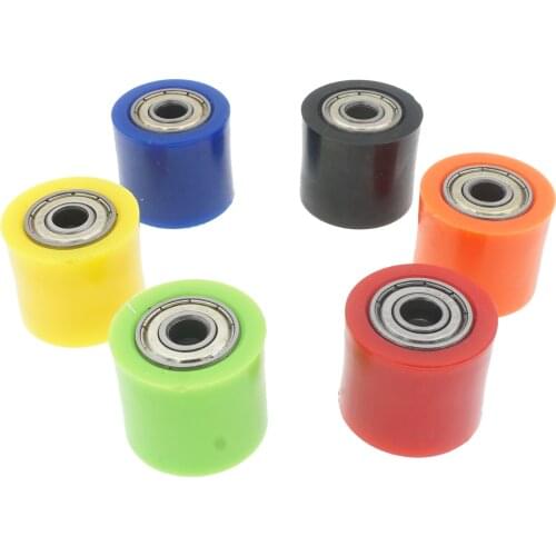1pcs 8mm/10mm 4 Colors Drive Chain Pulley Roller Slider Tensioner Wheel Guide For Street Bike Motorcycle ATV Guide Pulley