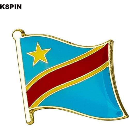 Congo flag pin Star lapel pin badge Brooch Icons 1PC KS-0065
