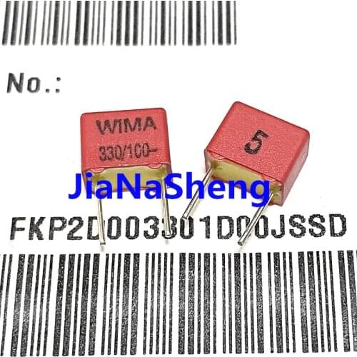 10pcs WIMA 100V330PF FKP2 5% 331 AUDIO Film Capacitor 330pf