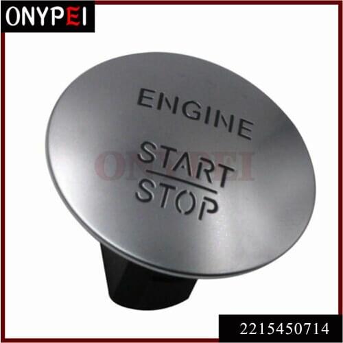2215450714 Keyless Go Start Stop Push Button Engine Ignition Switch Silver For All Benz Models With One-click Start Switch