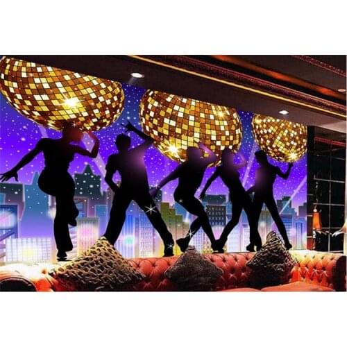 Papel mural Karaoke bar KTV disco fantasy dance club night tooling background wallpaper 3d wall murals papel de parede
