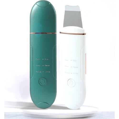 Face Ultrasonic Facial Skin Scrubber Cleaner Ion Acne Blackhead Remover Peeling Shovel Beauty Facial Massager Skin Care Tools