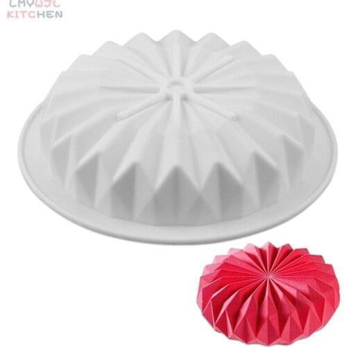 DIY Baking Accessories Round Lace Mousse Cake Silicone Mold Bread Oven Tray Cake Tools 18.5*4.5cm