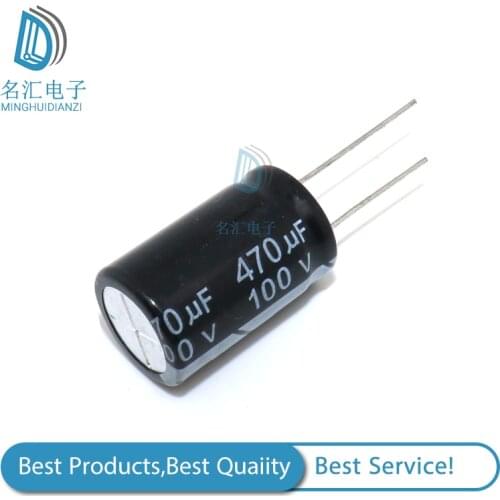 10PCS 100V470UF 16*25mm 470UF 100V 16*25 Aluminum electrolytic capacitor