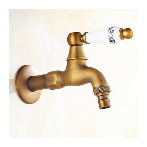 Antique Washing Machine Faucet Bathroom Faucet Handles Decorative Outdoor Faucets Water Tap Wall torneira grifos