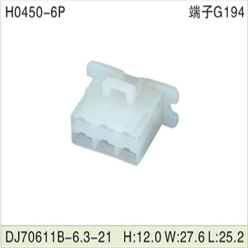 Free shipping 500pcsDJ70611B-6.3-21 6Pin 6.3mm AMP Car Electrical Wire Connectors for VW,BMW,Audi,Toyota,NISSAN AND other