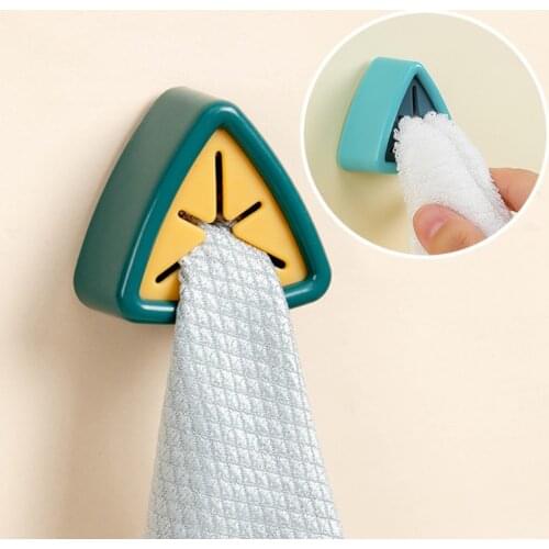 Towel Plug Holder Bathroom Towels Storage Organizer Rack Cap Punch Free Wash Cloth Clip Home Accessories Bathroom Decor Tool