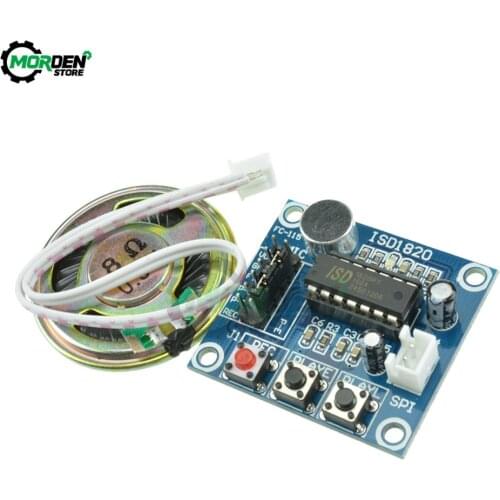 Dropship ISD1820 Voice Recording Recorder Module With Mic Sound Audio Loudspeaker Voice Module The Voice Board