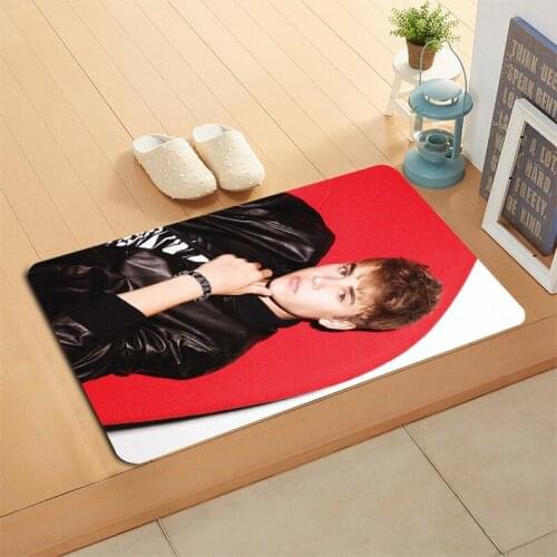 Justin Bieber Door Mat High Quality Print Carpets Anti-slip Floor Mat Outdoor Rugs Animal Front Door Mats 40x60 50x80cm 03-31