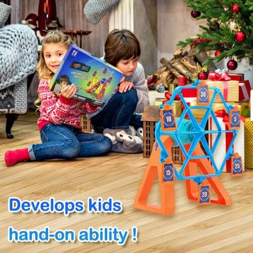 Shooting Toy Electric Rotating Dart Target with 6pcs Magnetic Number Target Card and 20pcs Soft Dart for Adults Kids Xmas Gifts