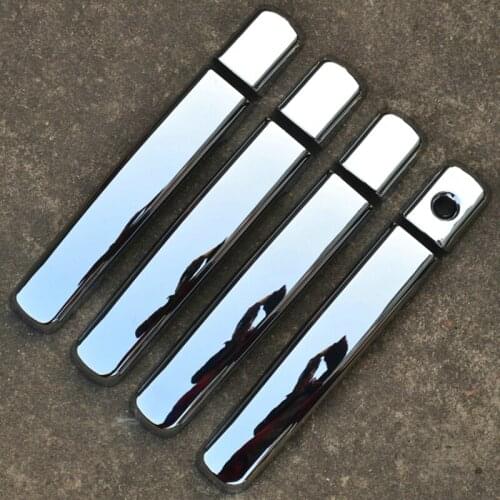 For Nissan Qashqai 2007-2013 High-quality ABS Chrome Car handle decorative stickers anti-scratch protection car styling