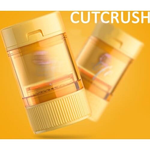 Pill Box Cutter Medicine Crusher Pill Pulverize case Grinder Splitter Tablet Divider Dispenser Drug Organizer Multifunction