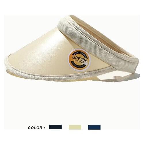 2021 New Summer Sun Visor Unisex UV Anti-ultraviolet Sun Hat for Women Elastic Hollow Top Hat Empty Top Plastic Hat Casual Beach