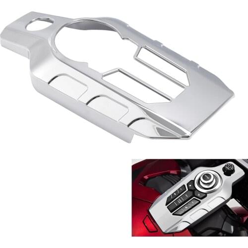 Motorcycle Chrome Center Console Switch Panel Cover For Honda Goldwing GL1800 2018-2021