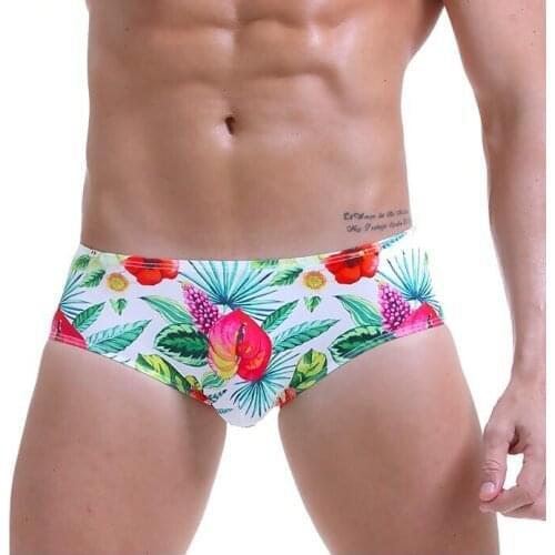 3pcs/lot mens boxer underwear sexy fashion print boxer patchwork color sexy male underwear