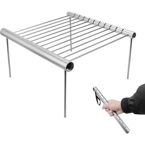 Portable Stainless Steel BBQ Grill Folding BBQ Grill Mini Pocket BBQ Grill Barbecue Accessories For Home Park Use