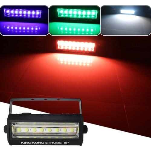 8X30W LED RGB Stobe Light Sound Control Stage RGB Running Horse Light Disco DJ Music Party Club Strobe Illumination Projector