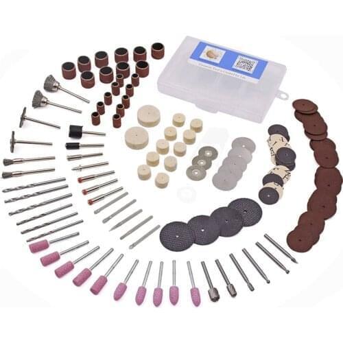 141Pcs Rotary Power Tool Kits For Dremel Accessories 3.0mm Shank Wood Metal Sanding Polishing Grinding Bit Set