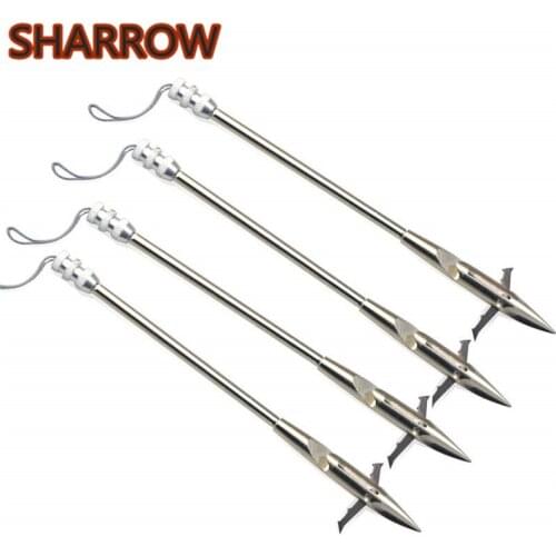 3/6/12Pcs Bow Fishing Arrowheads Slingshot Catapult Dart Points Tips Slingshot Steel Broadheads Outdoor Bowfishing Accessories