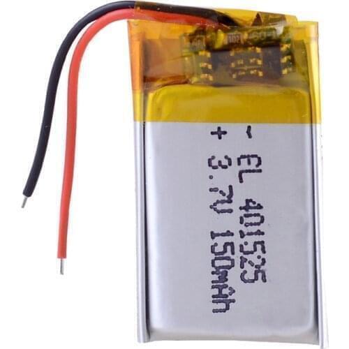 3.7V 150mAh Li-Po li ion Rechargeable Battery 401525 Lithium Polymer cells For Mp3 MP4 MP5 GPS PSP mobile bluetooth