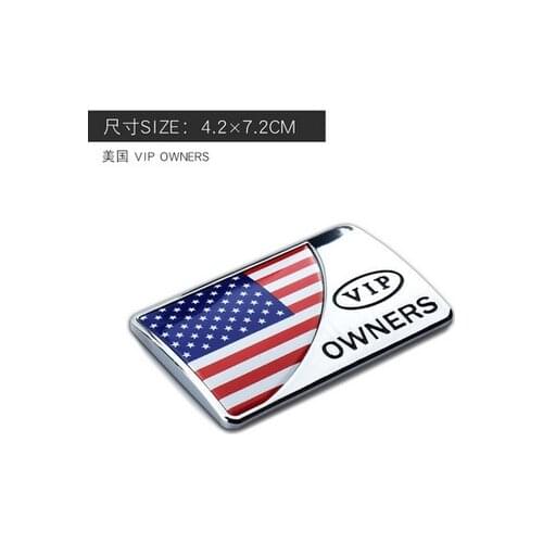 3D Metal USA American Flag Auto Emblem Badge Motorcycle Decals Sticker Fairing Car Accessories