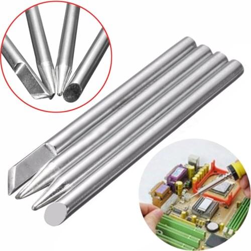 4pcs 40W Soldering Iron Tips Replaceable Welding Tips 4.4mm x 65mm For Soldering Repair Station