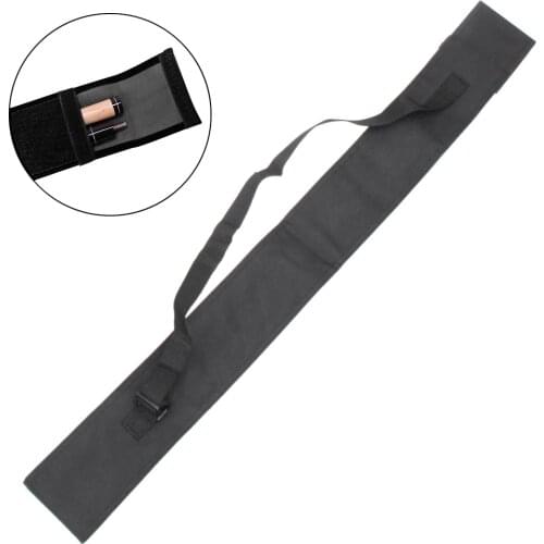 45" (115cm) Pool Cue Bag for 3/4 Billiard Stick Storage Fishing Rod Case Black Professional Snooker & Billiard Accessories