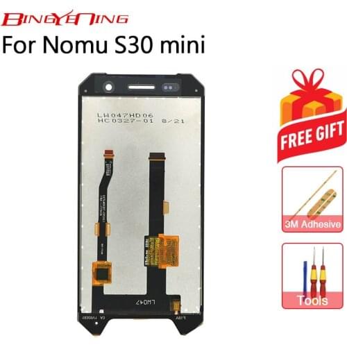 BingYeNing New Original For Android 7.0 Nomu S30 Mini Touch Screen+1280x720 LCD Display Assembly Replacement