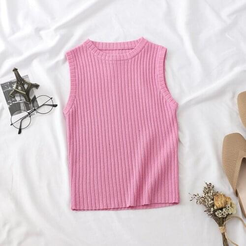 HELIAR Plain Pink Sexy Tops Women Tank Tops Strapless Solid Vest For Women Vest Tops Tank Tops Crop Tops