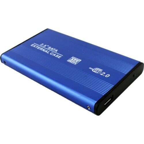 VKTECH Aluminum Alloy 2.5 inch HDD Case USB 2.0 to SATA External Mobile Hard Disk Box HDD Enclosure Hard Drive Case SSD Box Case
