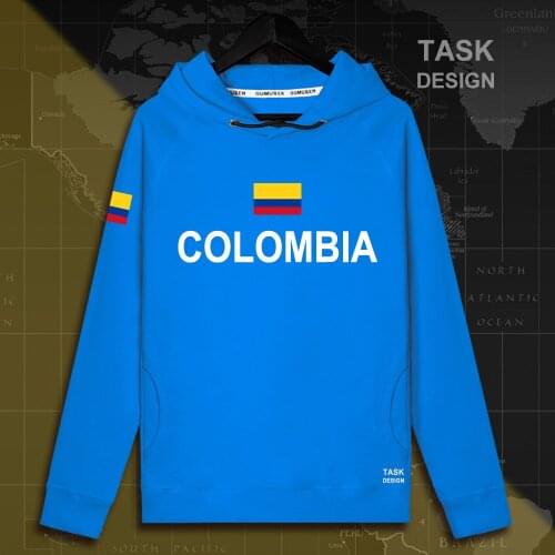 Colombia Colombian COL CO mens hoodie pullovers hoodies men sweatshirt new streetwear clothing Sportswear tracksuit nation flags