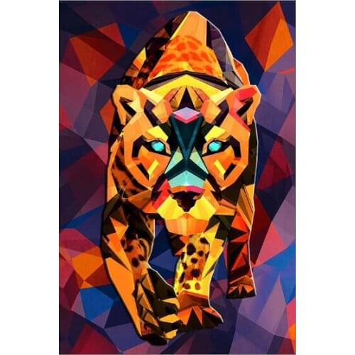 Color leopard The wooden puzzle 1000 pieces ersion jigsaw puzzle white card adult childrens educational toys