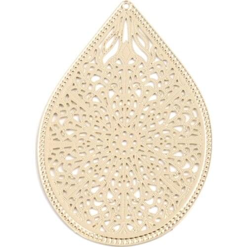 DoreenBeads Fashion Zinc Based Alloy Pendants Round Silver Color Gold Filigree Jewelry DIY Findings Charms Components, 2 PCs