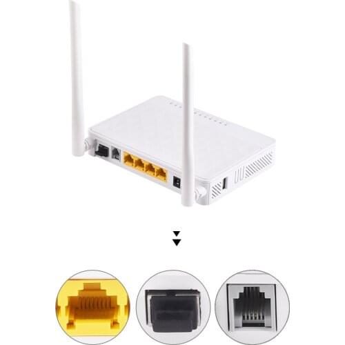 Shipment free of charge7PCS/LOT Barato OEM601GB 4 wi-fi porta de fibra óptica ftth, 4fe gpon 1ge + 3fe + wi-fi + wi-fi Gpon/ epo