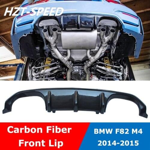 F82 M4 MP Style Carbon Fiber Rear Bumper Diffuser Four Out Lip For BMW F82 M4 Body Kit 2014 2015
