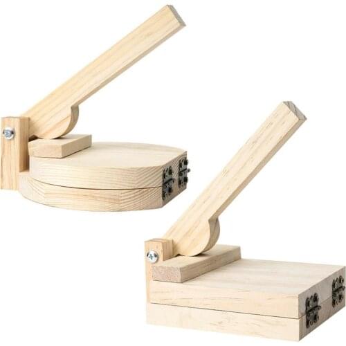 Solid Wooden Tortilla Press Dumpling Rolling Skin Panel Tools Chapati Maker For Kitchen Gadget Accessories
